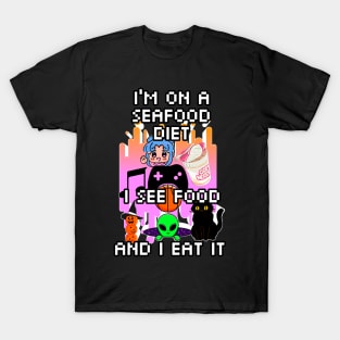 Kawaii 8-Bit Pixel Quote T-Shirt